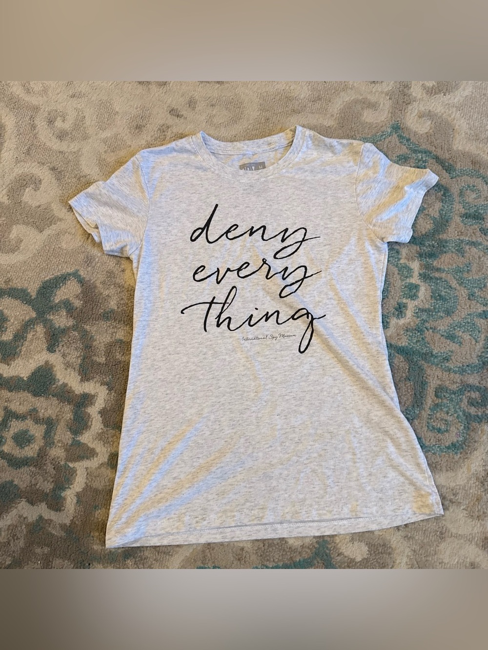 Gray 'deny every thing' Graphic Tee - Unbranded Women’s Top